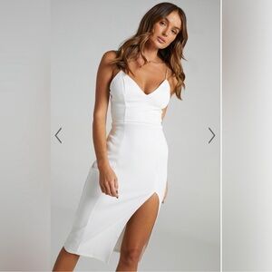 Showpo White Midi Dress